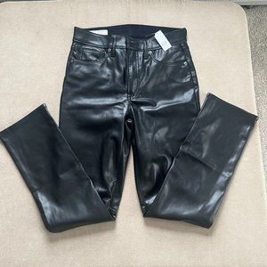 GAP High Rise Vegan Leather Vintage Slim Pants